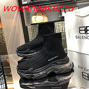 Balenciaga Speed Clear Sole Black - 1