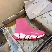 Balenciaga Speed 2.0 Sneakers Dark Pink - 4