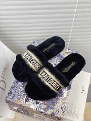 Dior Dway Slides Fur Black - 2