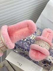 Dior Dway Slides Fur Pink - 3