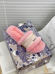 Dior Dway Slides Fur Pink - 6