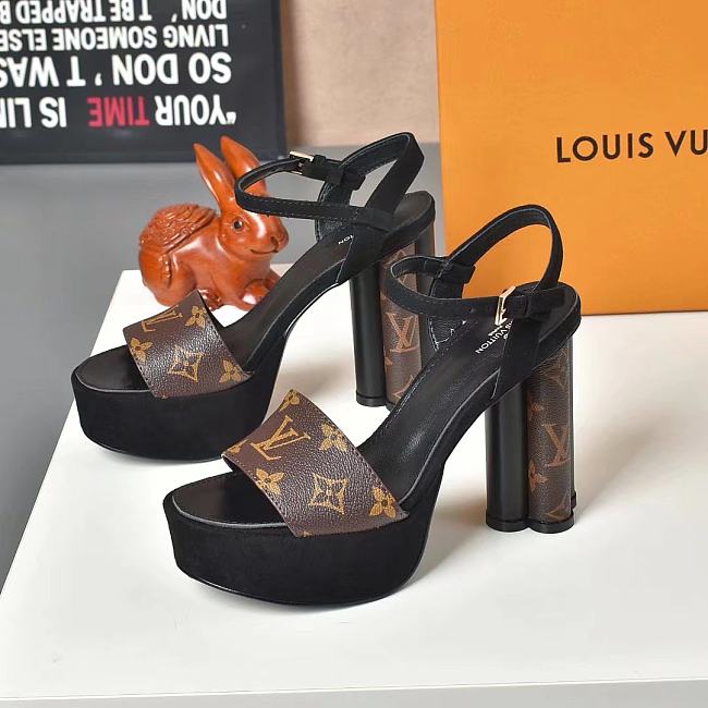 Louis Vuitton Since 1854 Podium Platform Sandal Brown - 1