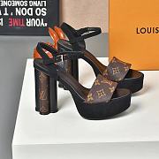 Louis Vuitton Since 1854 Podium Platform Sandal Brown - 3