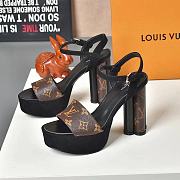 Louis Vuitton Since 1854 Podium Platform Sandal Brown - 4