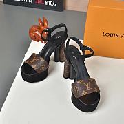 Louis Vuitton Since 1854 Podium Platform Sandal Brown - 5