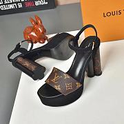 Louis Vuitton Since 1854 Podium Platform Sandal Brown - 6