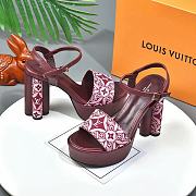 Louis Vuitton Since 1854 Podium Platform Sandal Cherry - 2