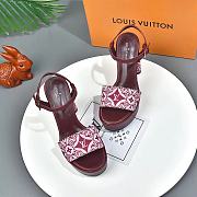 Louis Vuitton Since 1854 Podium Platform Sandal Cherry - 4