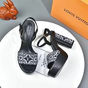 Louis Vuitton Since 1854 Podium Platform Sandal Grey - 4