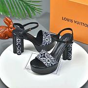 Louis Vuitton Since 1854 Podium Platform Sandal Grey - 5