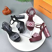 Louis Vuitton Since 1854 Podium Platform Sandal Grey - 3