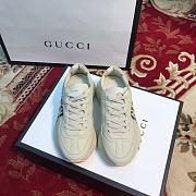 Gucci Rhyton Gucci Black Logo Leather Sneaker - 4