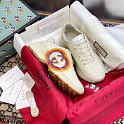 Gucci Rhyton Orange Heart Leather Sneaker - 5