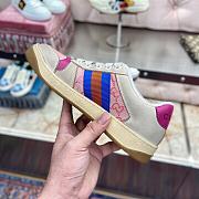 Gucci Screener Leather Sneaker ‎Blue Pink - 2