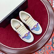 Gucci Screener Leather Sneaker ‎Blue Purple - 4