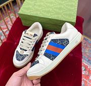 Gucci Screener Leather Sneaker ‎Blue Red - 2