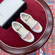 Gucci Screener Leather Sneaker Purple Pink - 5