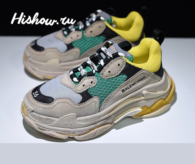 Balenciaga Triple S Beige Green Yellow 516440W09O27070 - 1