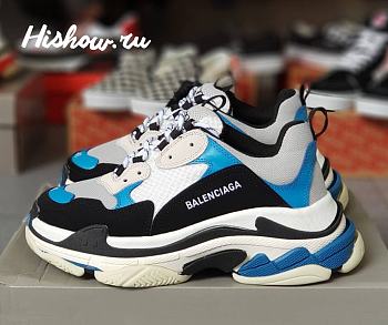 Balenciaga Triple S Black Blue 536737W09OH1007