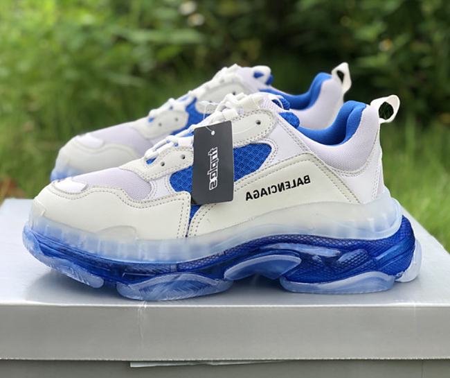 Balenciaga Triple S White Blue 541624 W09ON 9169 - 1