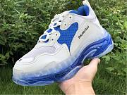 Balenciaga Triple S White Blue 541624 W09ON 9169 - 5