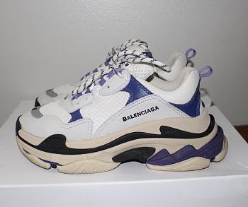 Balenciaga Triple S White Purple 541641 W09OF 9095