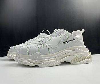 Balenciaga Triples S Clear Sole White Green 536737 WFSW6 1958