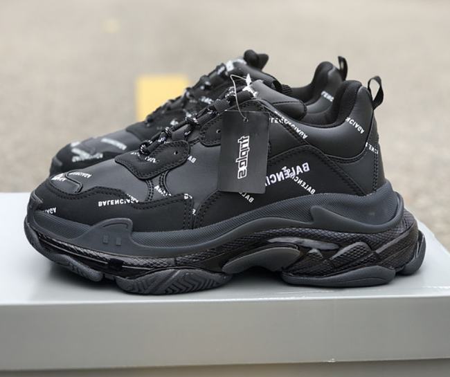 Balenciaga Triple S Black Logo 524039 W2FA1 1090 - 1