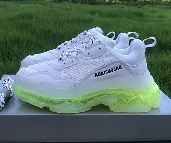 Balenciaga Triple S Clear Sole White Fluo Yellow 544351W2FR19073