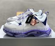 Balenciaga Triple S Clear Sole White Purple - 1