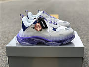 Balenciaga Triple S Clear Sole White Purple - 2