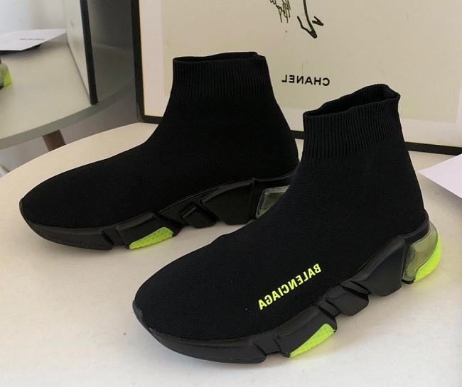 Balenciaga Speed Trainer Clearsole Yellow Fluo 607544 W05GJ 1048 - 1