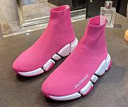 Balenciaga Speed 2.0 Sneakers Dark Pink - 1