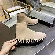 Balenciaga Speed Graffiti Beige Black 605942W2DB79710 - 4