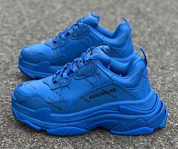 Balenciaga Triple S Blue Logo