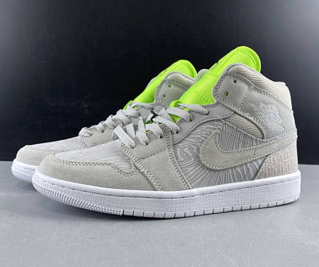 Air Jordan 1 Mid Vast Grey Ghost Green CV3018-001 - 1