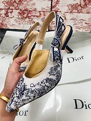 Dior J'aDior SlingBack Pump Black Flowers - 2