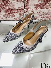 Dior J'aDior SlingBack Pump Black Flowers - 3