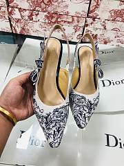 Dior J'aDior SlingBack Pump Black Flowers - 5