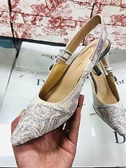 Dior J'aDior SlingBack Pump Grey Flowers - 4