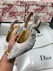 Dior J'aDior SlingBack Pump Grey Flowers - 3