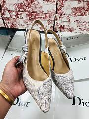 Dior J'aDior SlingBack Pump Grey Flowers - 5