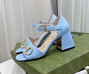 Gucci Women's Sandal with Horsebit Blue - 1