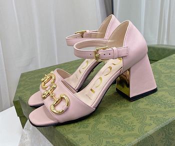 Gucci Women's Sandal with Horsebit Pink