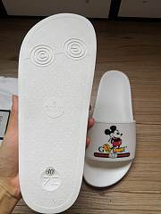 Gucci White Mickey Slide Sandals - 2