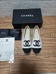 Chanel Slip On Sneakers Beige Vertical Stripes - 3