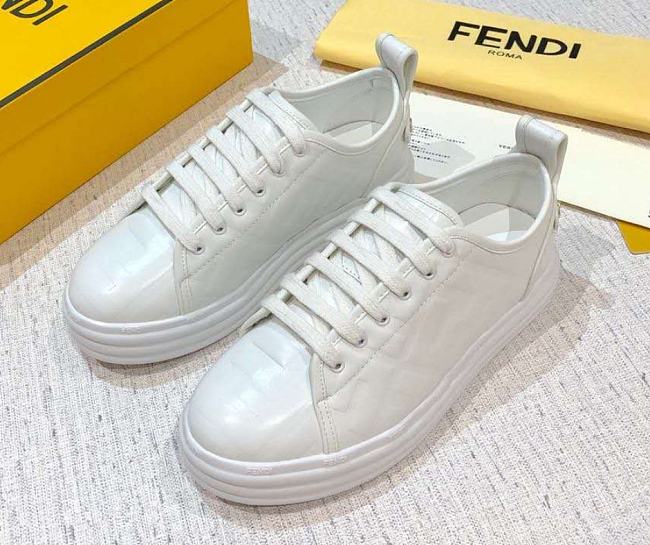 Fendi Sneaker White Patent - 1