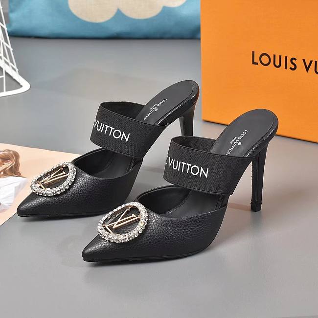 Louis Vuitton Mansion SL.Back Pump Black - 1