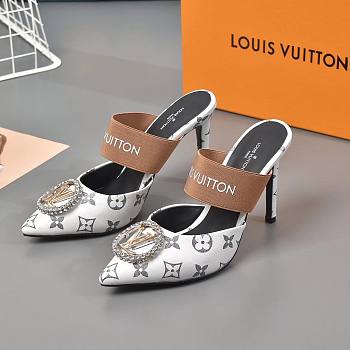 Louis Vuitton Mansion SL.Back Pump LV White