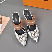 Louis Vuitton Mansion SL.Back Pump LV White - 5